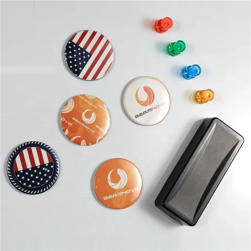 Button Badge Blank - Leere Weiche Magnetische Kühlschrankmagneten-Teile, 100er-Set, 58MM,