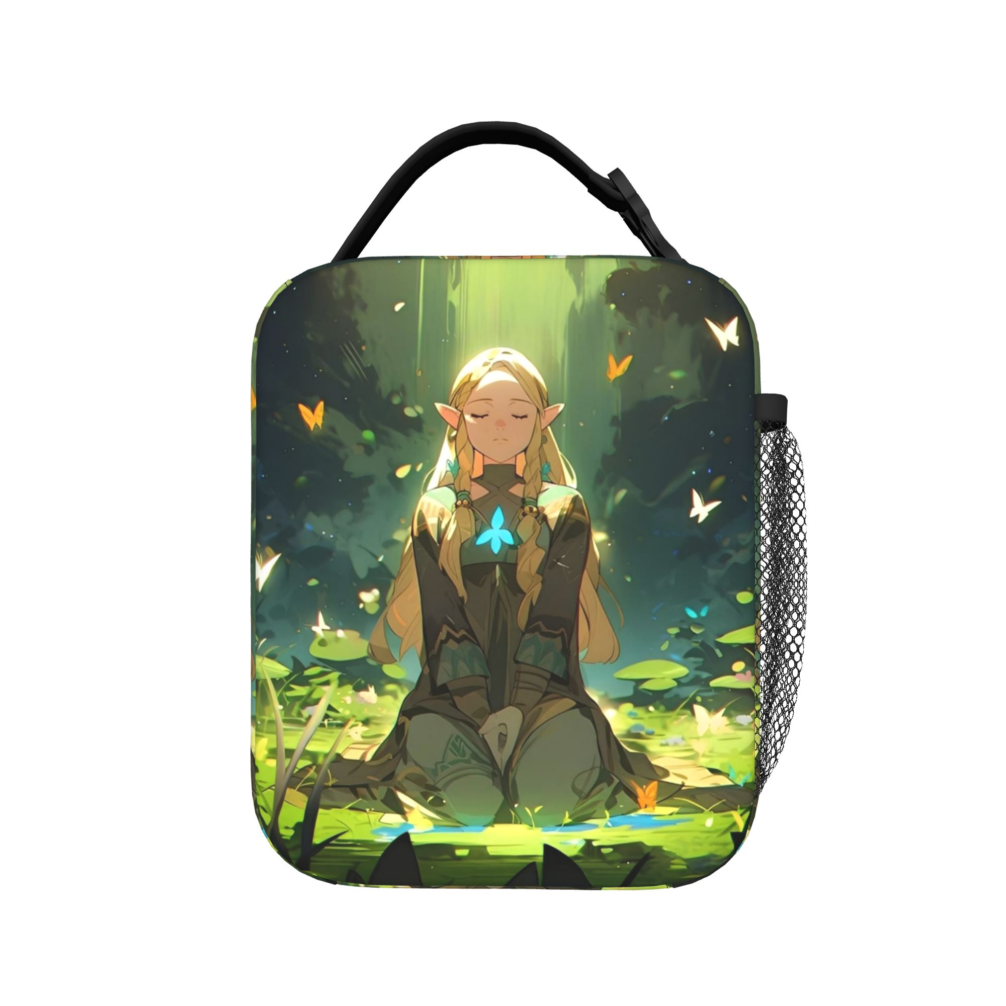 Tote Bag Sublimation - Cartoon Zeldas Legend Game Isolierte Lunchtaschen,