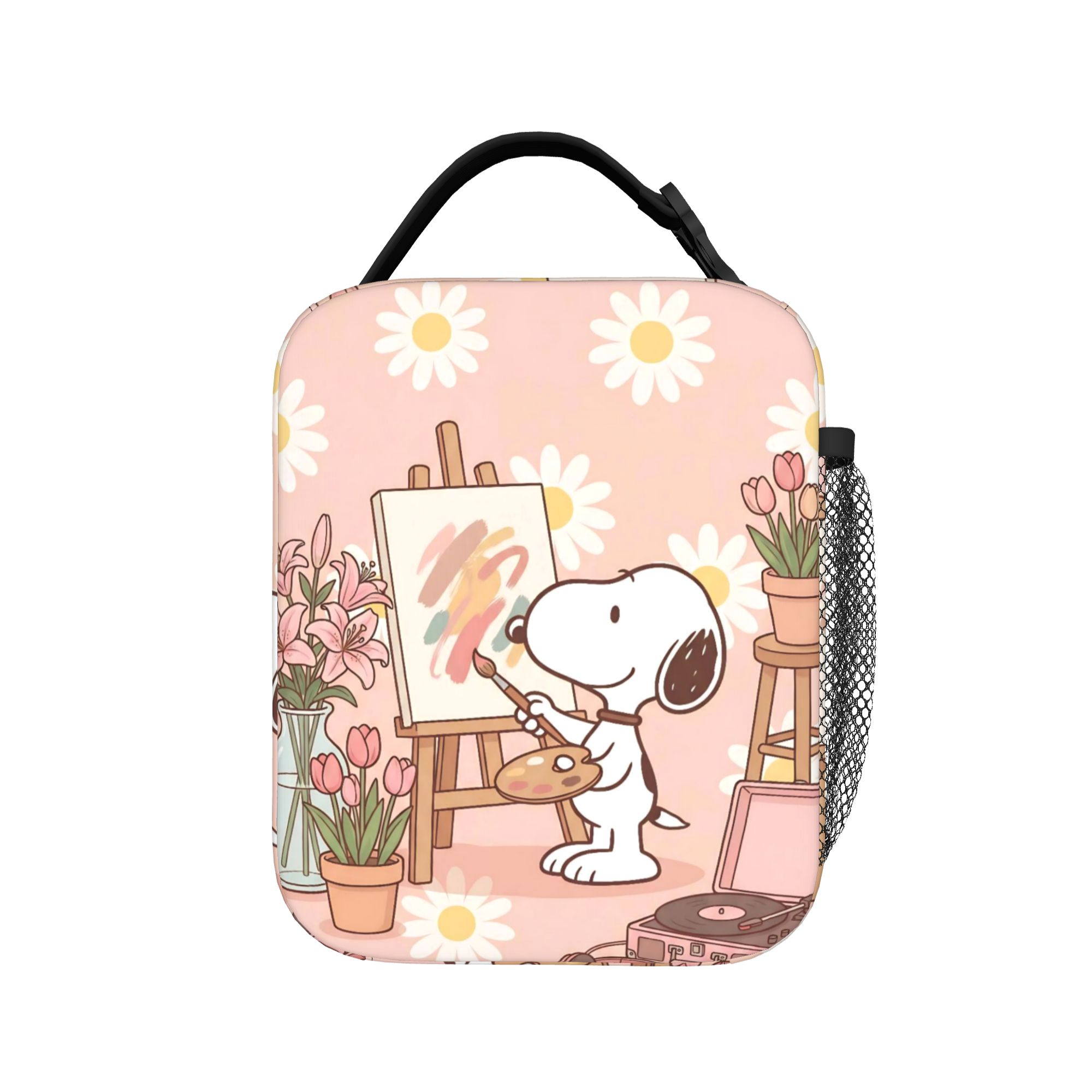 Tote Bag Sublimation - Isolierte Lunchtasche mit niedlichem S-Snoopys-Motiv, tragbarer