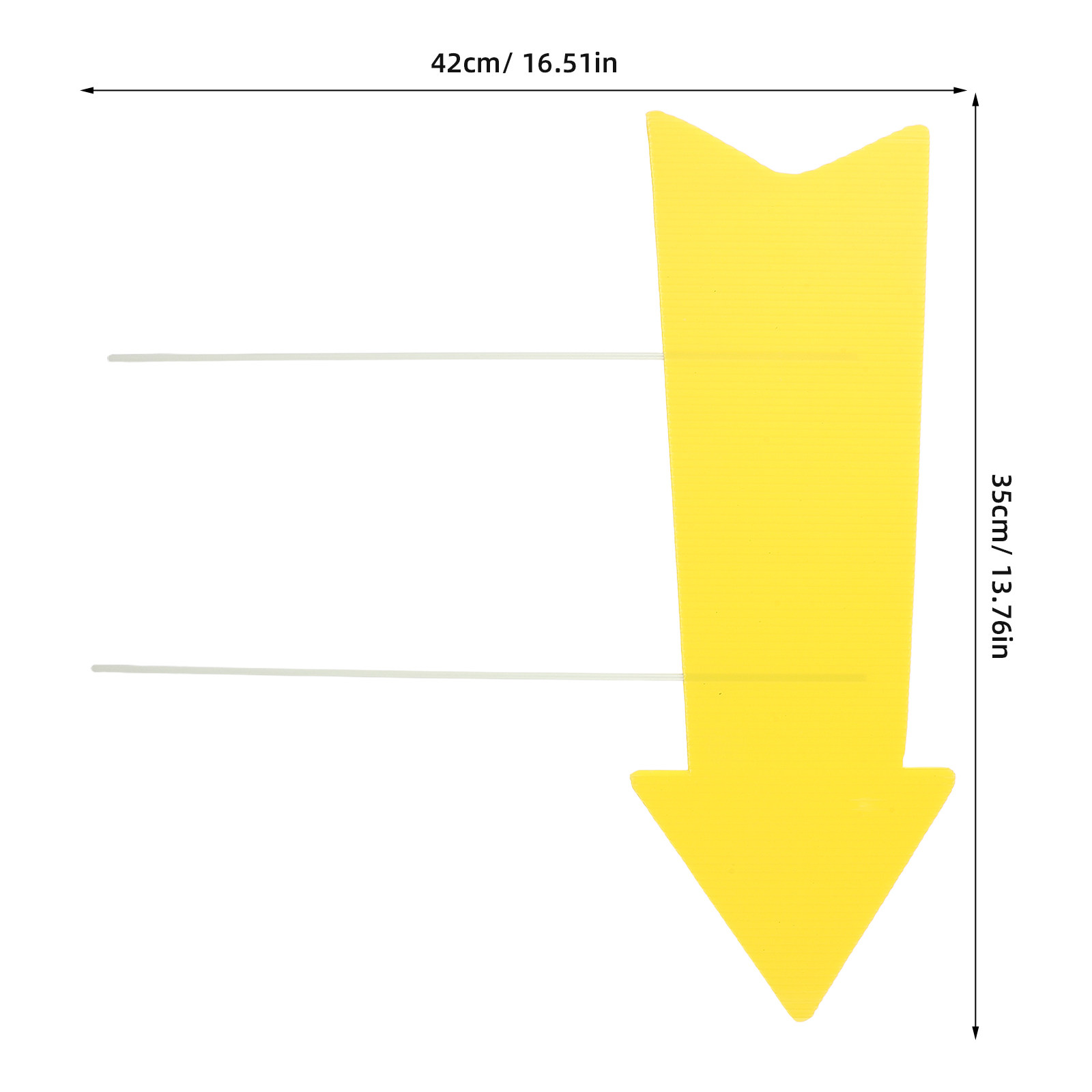 10 Stück Leere Gelbe Pfeilschi – Yard Sign Blank Bewertung und Preis
