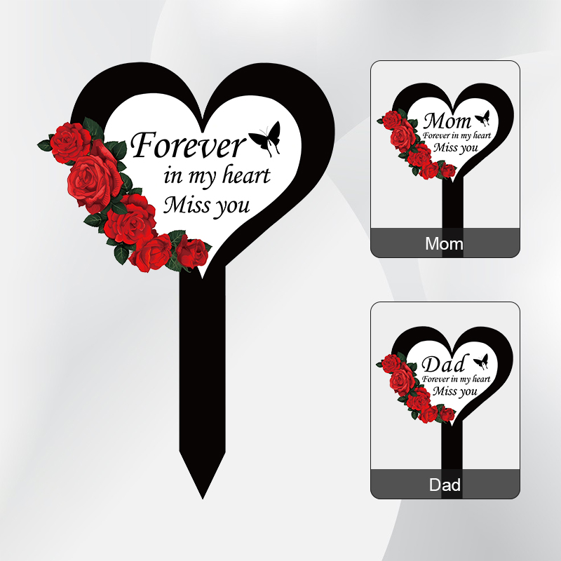 2024 Friedhof Memorial Herz Fo – Yard Sign Blank Bewertung und Preis