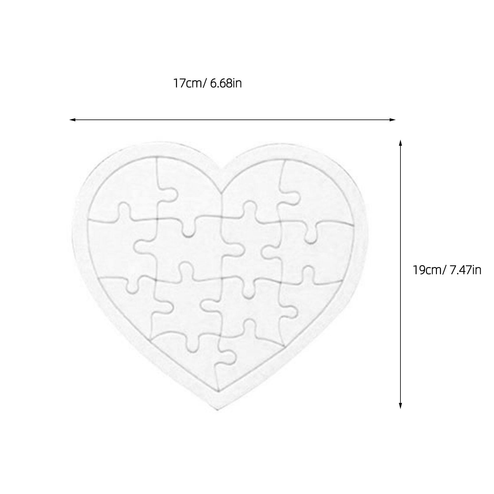 4 Stück Leere Puzzles für Kind – Puzzle Blank White Bewertung und Preis
