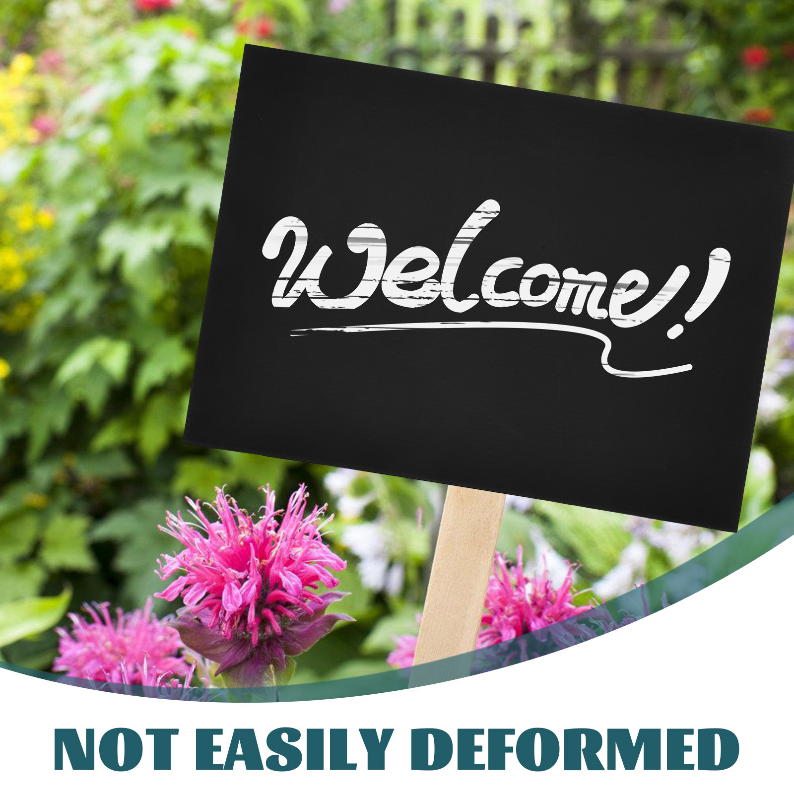 2 Stück Elegante Schwarze Blan – Yard Sign Blank Bewertung und Preis